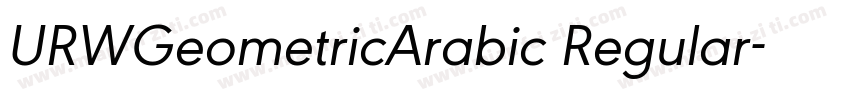 URWGeometricArabic Regular字体转换